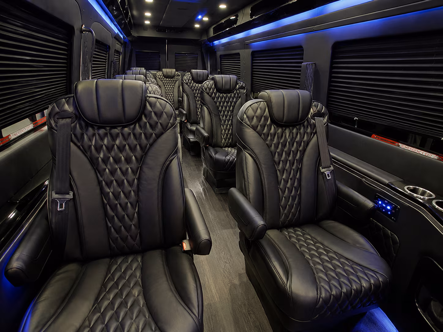 temple corporate event transportation onboard seating